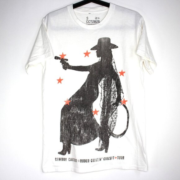 Beyonce Mens Small Cowboy Carter Concert 2025 Tour Tee T-Shirt NEW F1265 - Picture 1 of 5